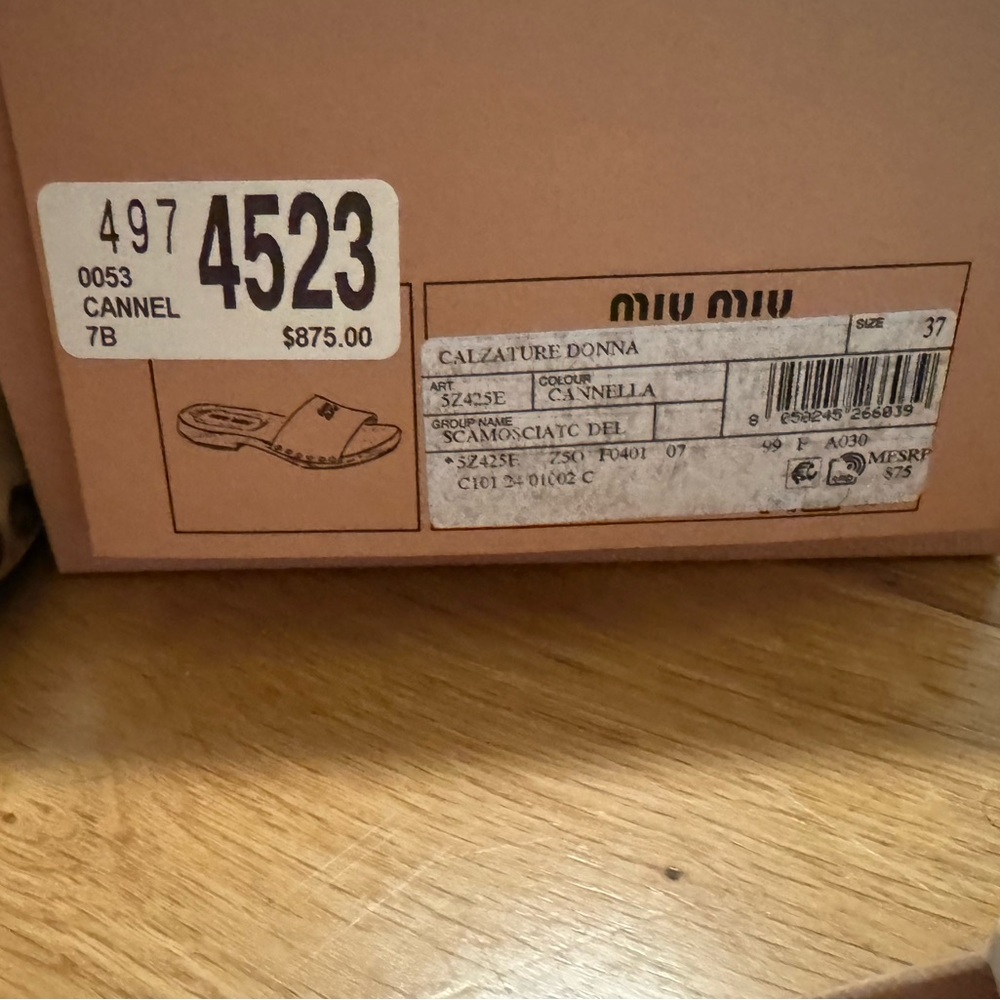 Miu Miu Suede Sandal - Picture 3 of 3